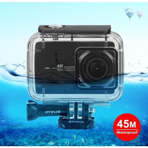 PULUZ 45m Waterproof Underwater Diving Housing Shell Case Cover for Xiaomi Xiaoyi II 4K Action Camera &Buckle Basic Mount &Screw