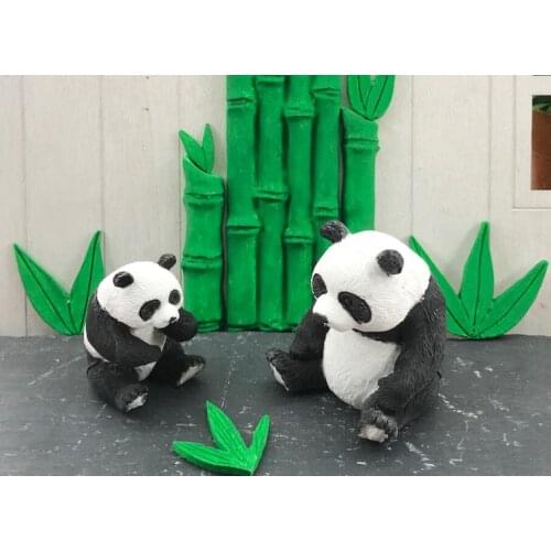 Panda silicone baking tools fondant cake cartoon chocolate cookies decorated clay mold
