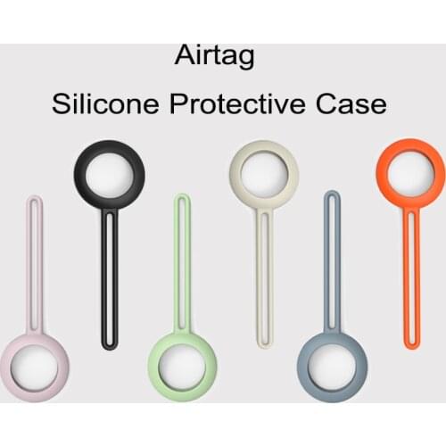 Silicone Protective Case for Apple Airtag Case Bluetooth Wireless Tracker Protector Shell Anti-fall Accessories Cover for AirTag