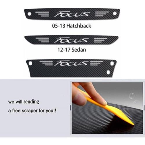 Car Styling Waterproof Car Sticker For Ford Focus Rear Brake light Dedicated Sticker Carbon Fiber Sticker Car accessories