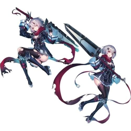 Three Ratels CA54 Gray Raven:Punishing Game stickers Waterproof Decal Vinyl auto Wrap for bike motorcycle auto car laptop gift