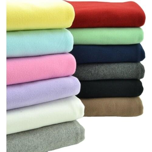 Stretch Brushed Cotton Lycra Knitted Fabric Baby Close fitting Clothes