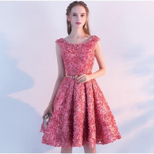 Spring Summer Fashion Elegant Party Dress Women Sleeveless Dress Female Floral Lace Dress Casual Slim Lady Dress