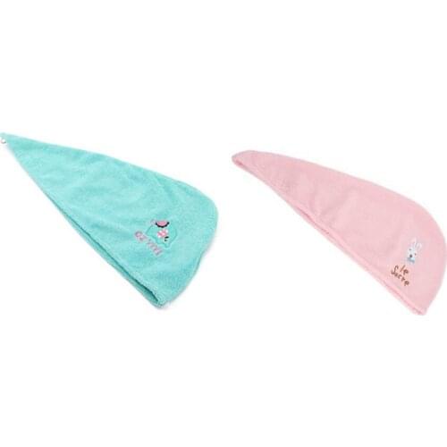 Women Bathroom Super Absorbent Quick Drying Thicker Microfiber Bath Towel Dry Hair Cap Salon Towel Quick Drying Hair Towel 2021