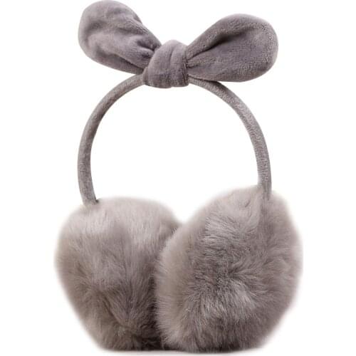 Rabbit ears fur winter Earmuffs ear muffs warmers winter comfort warmuffs warm fur headphones for Women girls winter accessories