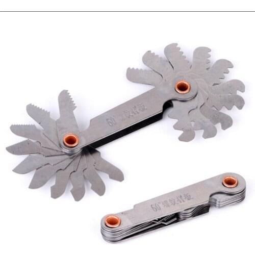1PCS 60 Metric Degree Steel Thread Measuring Gage Screw Pitch Gauge Best Quality