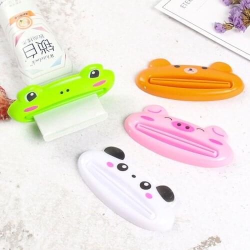 10pcs Cute animal squeezing toothpaste artifact management oral care tool makeup multifunctional squeezer bathroom accessories