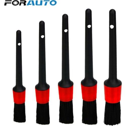 5pcs Car Detailing Brush Dashboard Air Outlet Clean Brush Tools Car Cleaning Detailing Set Car Wash Accessories