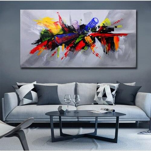 Abstract Printed Handpaint Oil Painting on The Wall Canvas Posters and Prints Modern Wall Art Picture for Living Room Decor