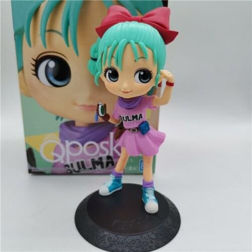 Anime Dragon Ball Anime Figures 1/8 Version Q Bulma PVC Toys Dolls Genuine Boxed Collectible Model Gift