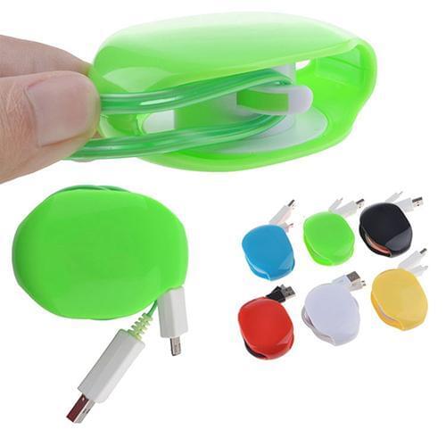 Automatic Earphone Cord Wrap USB Cable Winder Organizer Tidy Ties for Smartphone