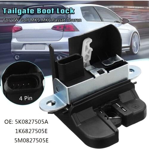 Car Rear Trunk Lid Lock Latch Tailgate Block For VW Golf 5 6 GTI MK5 MK6 MK7 Tiguan Touran Passat 5K0827505A 1K6827505E