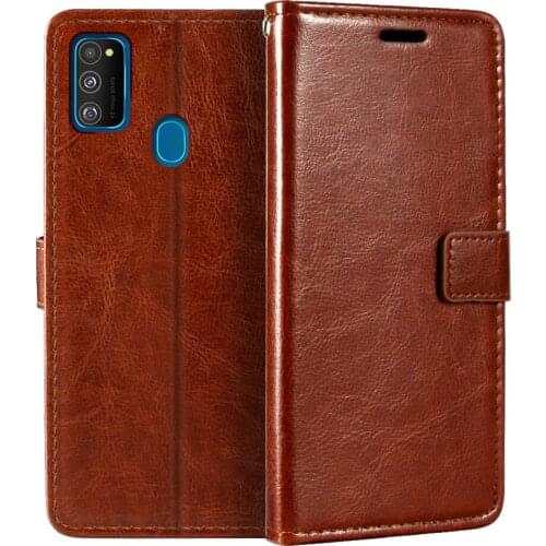 Case For Samsung Galaxy M30S Wallet Premium PU Leather Magnetic Case Cover With Card Holder And Kickstand For Samsung Galaxy M21