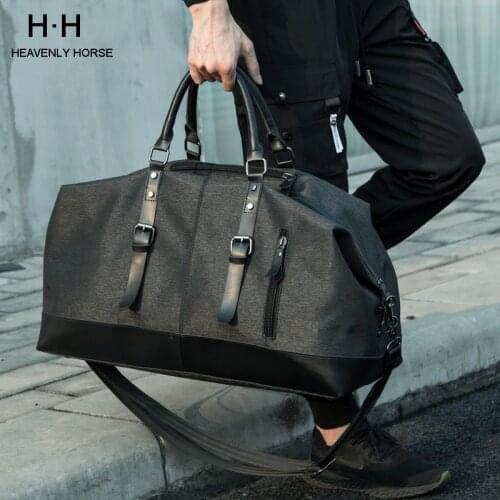 New Travel Luggage Bags High Capacity Bag Water Resistant Oxford Men Bag for Trip Black Casual Available Big Space Bag Fitness