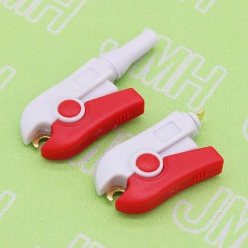 100pcs/pk Medical 2.7mm clip electrode assembly parts apply to 2.6mm cable for EEG/ECG/EKG/EMG/Holter leadwire