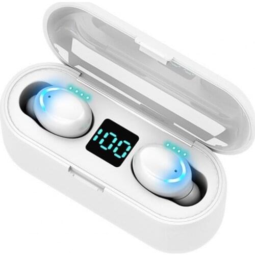 F9-5 TWS Bluetooth 5.0 Wireless Smart-Touch 8D Heavy Bass HiFi Stereo Earphones