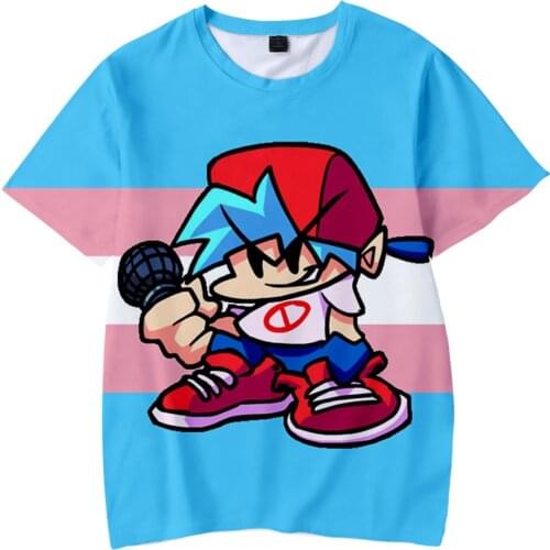 3 To 14 Years kids tshirt Friday Night Funkin cosplay 3D Printed Children T-shirts Fashion Summer Short Sleeve Tshirt Casual