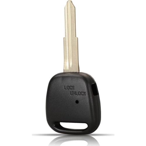 Jingyuqin 10pcs 1Side Buttons Remote Car Key Shell For Toyota Carina Estima Harrier Previa Corolla Celica With Blade Replacement