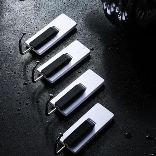 Adhesive Hooks Removable Utility Self Adhesive Wall Hook Multifunctional Holder for Home Kitchen Bathroom H7JP