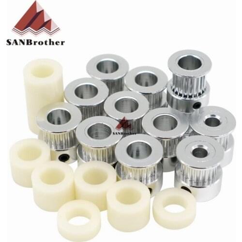 GT2 Timing Pulley Kit For UM2+ UM2 Extended+ 3D Printer 20 Tooth Synchronous Wheel Pulley and Spacer For Um2