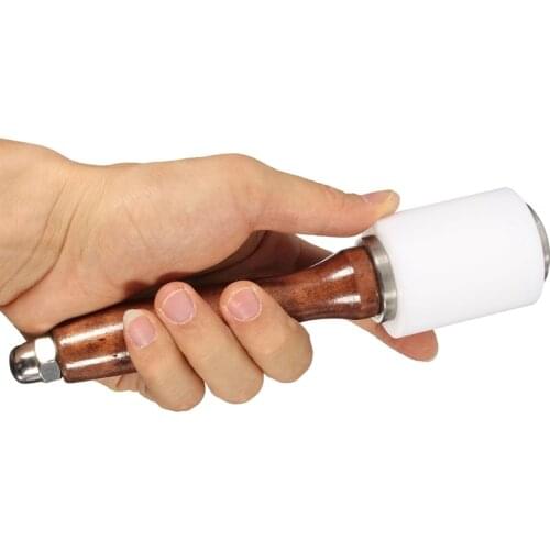 Strengthen Wooden Handle Leathercraft Carving Hammer Leather Craft Cutting Stamping Tool for Handmade Craft Punch Tools