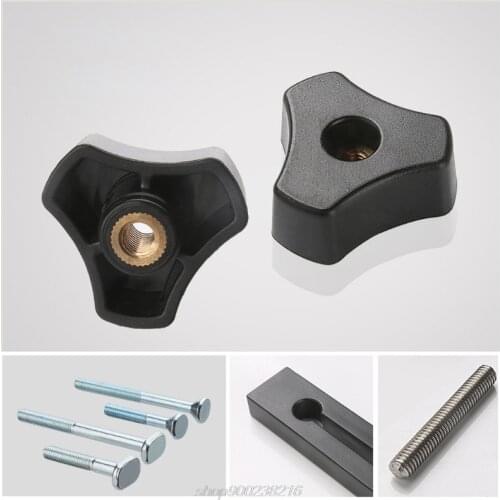 M6-40T M6-70 Nut Quick Acting Hold Down Clamp T-track Miter Slot Clamp Hand Knob T-Slot T-Track Block Clamps A26 21 Dropship