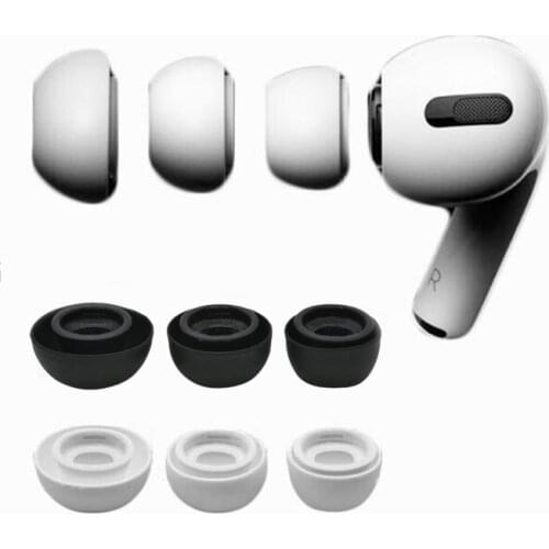 Soft Silicone Earbuds Earphone Case Earplug Cover for Apple Airpods Pro 3 Headphone Eartip Ear Cap Tips Airpods3 Earcap Plugs
