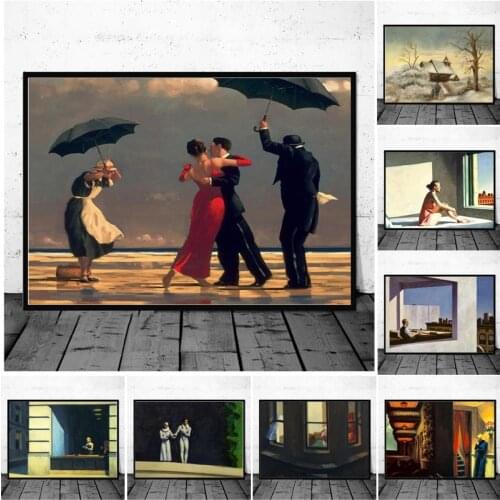 Edward Hopper Idealism Wallpaper Wall Art Canvas Painting Posters Prints Modern Wall Picture for Living Room Home Artwork Decor