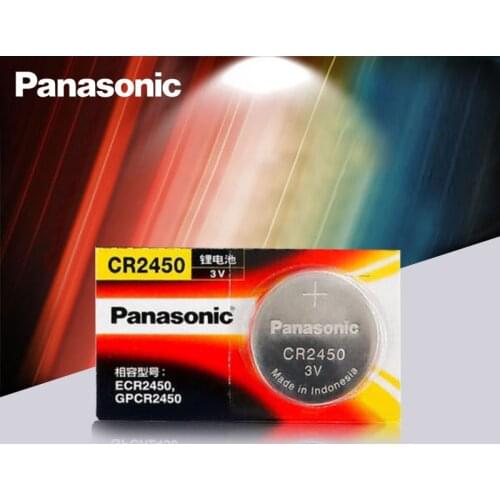 1pcs Original Panasonic CR2450 CR 2450 3V Lithium Button Cell Battery Coin Batteries For Watches,clocks,hearing aids