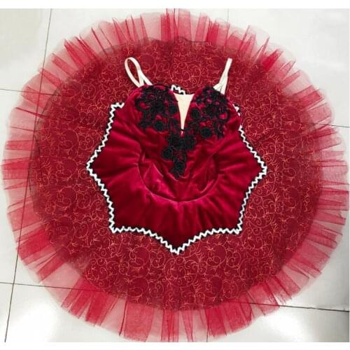 Professional ballet tutu ballet tutu ballerina Red Paquita Princess Ballet Costumes Esmeralda Gipsy Pancake Tutu