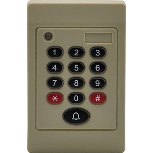ST-D02 STAR product reliable ABS+Epoxy keypad type Weigand26/34 interface 13.56MHz card reader