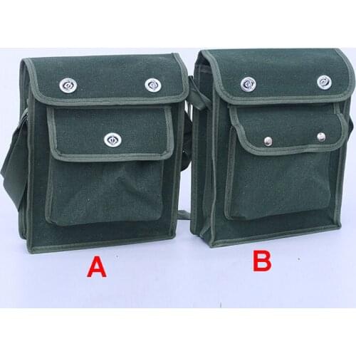1pc Canvas Multi-Functional Small Single Shoulder Fastener Snap-fastener Wearable Repair Hardware Tool Bag