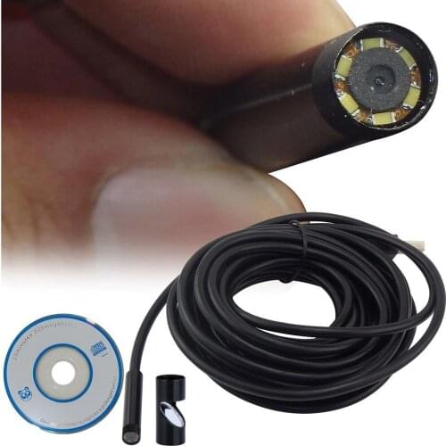 7mm usb Endoscope Camera Handheld Endoscope Inspection Tool HD Otoscope CMOS Borescope 2M