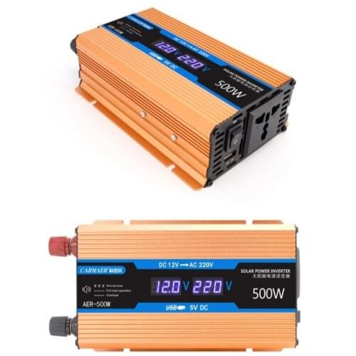12V 24V to 220V on-board inverter 1000W household mute digital display 500w3000w converter