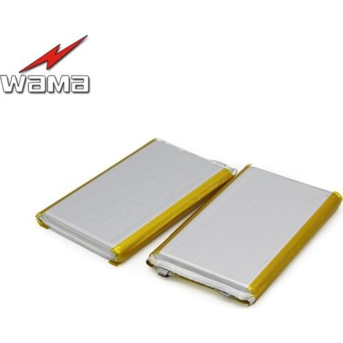 2x Wama 7566125 Real 8000mAh Li-ion Lithium Polymer 3.7V 7566121 Rechargeable Batteries for Backup Power Bank Digital Products