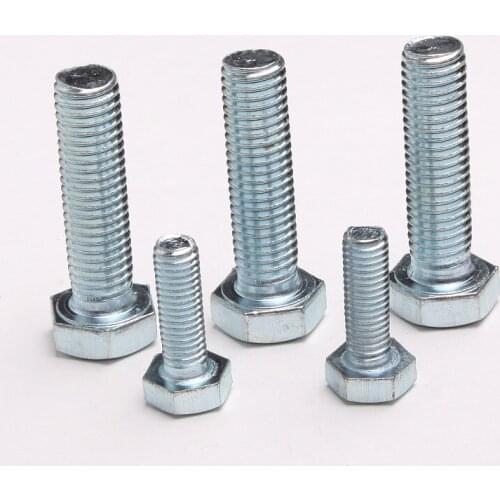 4PCS High-Strength Galvanized Hex Socket Head Cap Screws 8.8 Galvanized Screws Hexagonal Bolts M6 * 60