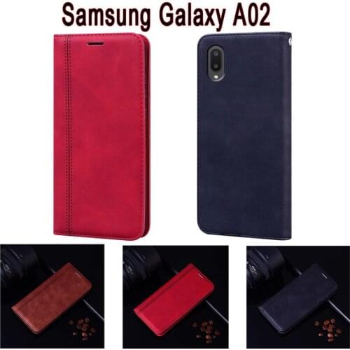 Cover For Samsung Galaxy A02 Case Funda SM A022F A022M Wallet Flip Leather Shell Book On Samsung A02 Case Magnetic Card Etui Bag