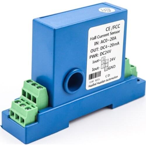 0-50A 0-1000A hall sensor split core hall current transducer electrical current transmitter