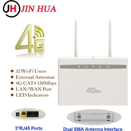 LTE 4g Router Wifi Modem Router With Sim Card Slot Vodafone Modem 4G Mobile Wifi Hotspot Router PK Huawei TP-Link Tenda Routers