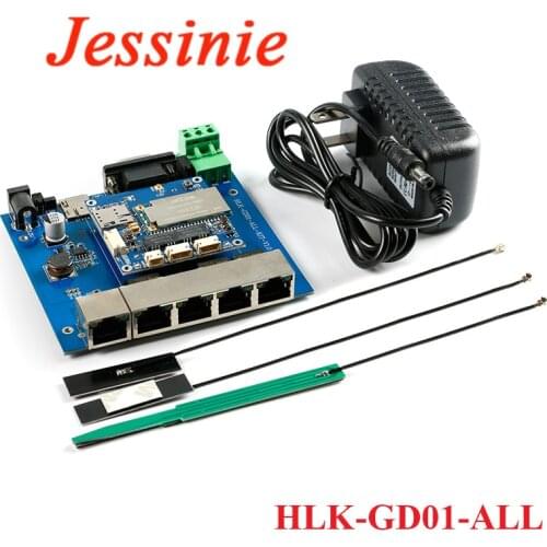 HLK-GD01 4G to WiFi Routing Module Full Netcom Network Cable Serial Port to 3G 4G Card Development Board Kits with EC25