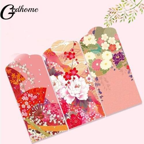 10PCS Chinese Red Envelope Creative Hongbao New Year Spring Festival Envelope