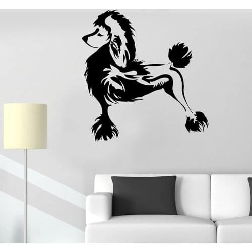 Beautiful Poodle Wall Decal Animals Dog Pet Friend Door Window Vinyl Stickers Pets Shop Kids Bedroom Interior Decor Mural E284