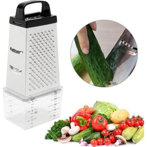 Mini 4 Sides Graters Stainless Steel Planer Vegetable Cutter Peel Cutter Fruit Ginger Garlic Grater Cooking Kitchen Tools Gadget
