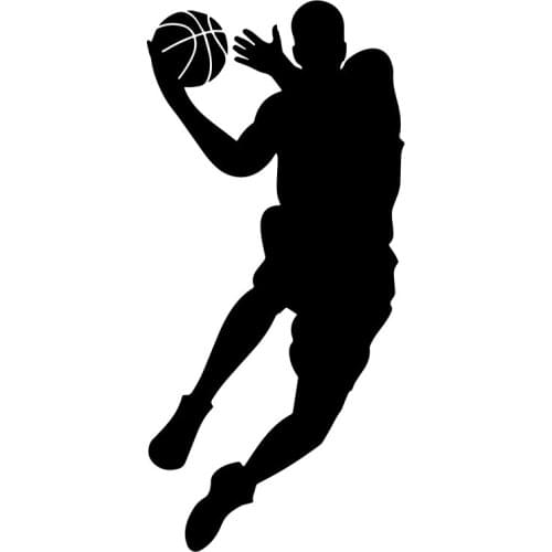 Basketball Player Wall Decal Dunk Jump Shoot Loop Basketball stickers Removable vinyl Wall Decals decor for Teens C7010