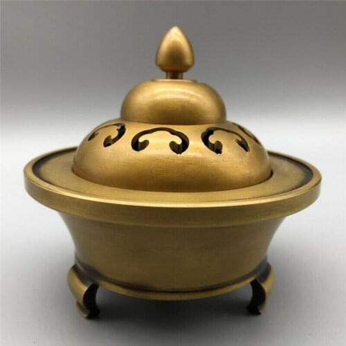 The Small Brass Fumigant for The Chinese Curio Collection Is Small and Exquisite