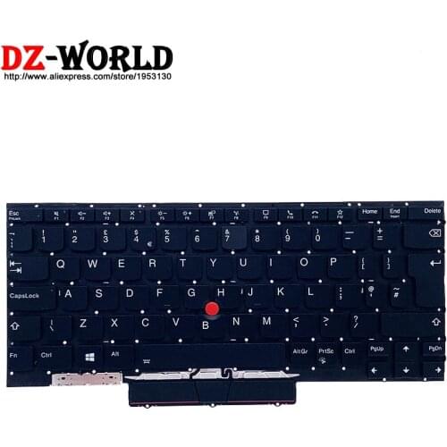 New Original UK English Backlit Keyboard for Lenovo Thinkpad X1 Nano Gen1 Laptop SN20X82298
