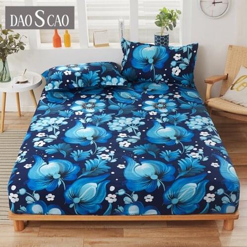 New Product in 2020 1pcs 100% polyester solid bed mattress set with four corners and elastic band sheets hot sale(no pillowcase