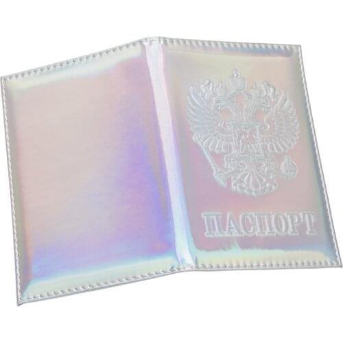 Russian Passport Holder Cover On The Passport New Passport Cover Laser Mirror Glossy Card Holder Travel Passport Case Hot Sale