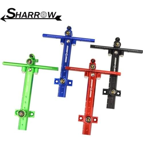 Archery Recurve Bow Sight T Shape Bow Sight Adjustable Bowsight with 0.059" Optical Fiber Pin Hunting Accessories