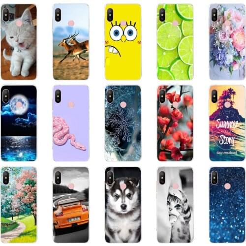 Silicone Cover For Xiaomi Redmi 6 Pro Case Full Protection Soft tpu Back Cover Phone Cases For Xiaomi Redmi 6 bumper Coque 2